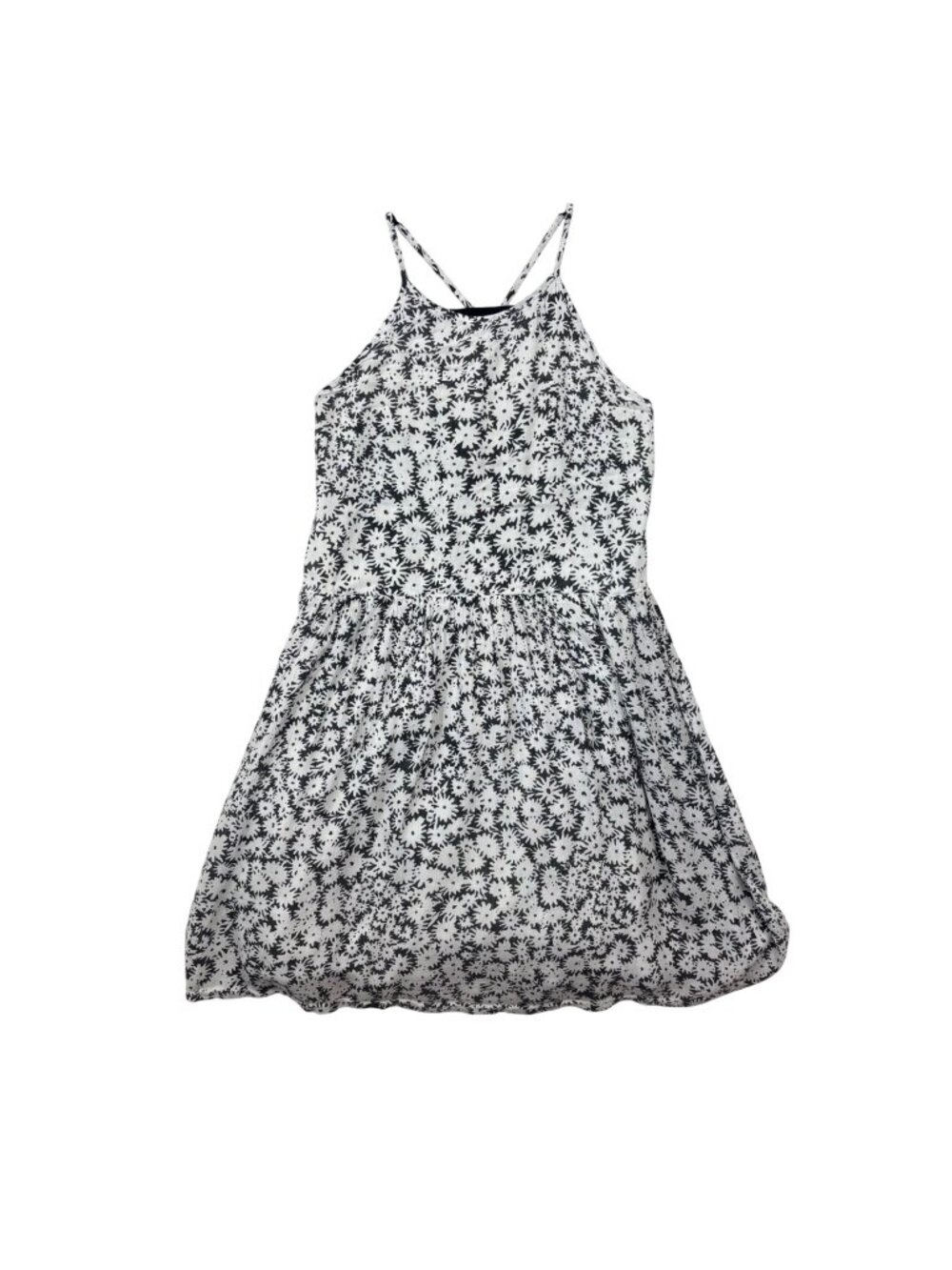 ✨3/$30 Tucker + Tate XL Girls 14/16 Black White Floral Print Sundress Sleeveless
